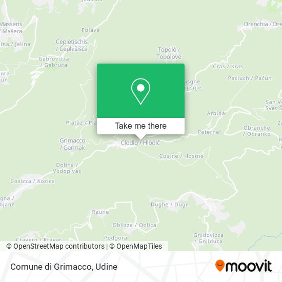 Comune di Grimacco map