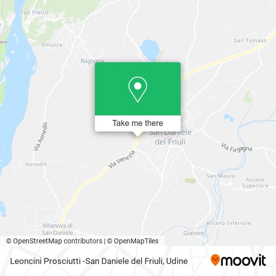Leoncini Prosciutti -San Daniele del Friuli map
