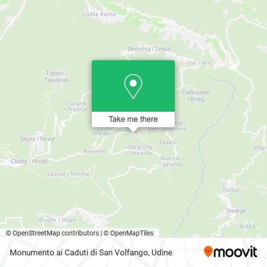 Monumento ai Caduti di San Volfango map