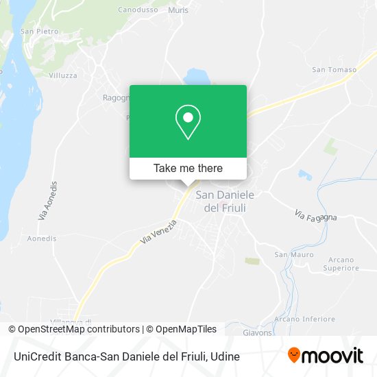 UniCredit Banca-San Daniele del Friuli map