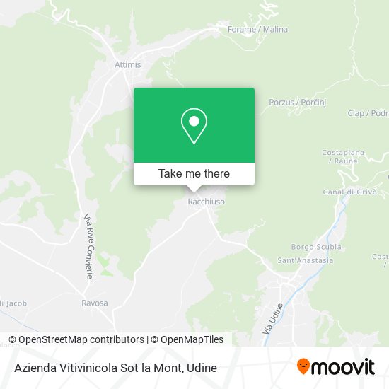Azienda Vitivinicola Sot la Mont map
