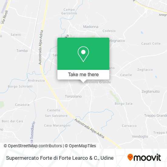 Supermercato Forte di Forte Learco & C. map