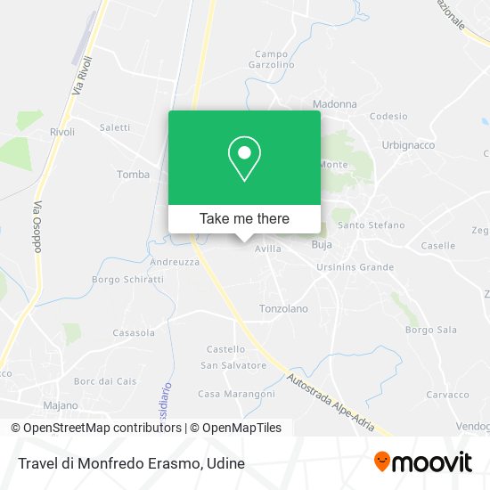 Travel di Monfredo Erasmo map