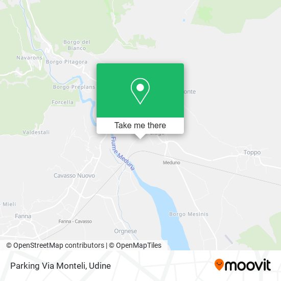 Parking Via Monteli map