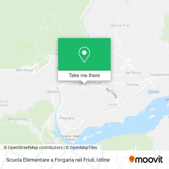 Scuola Elementare a Forgaria nel Friuli map