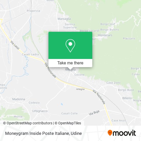 Moneygram Inside Poste Italiane map