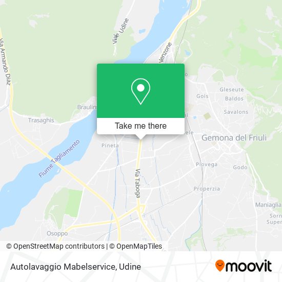 Autolavaggio Mabelservice map