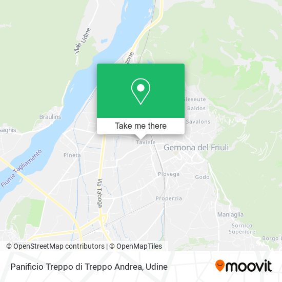 Panificio Treppo di Treppo Andrea map