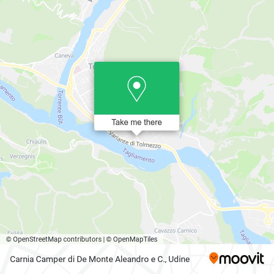 Carnia Camper di De Monte Aleandro e C. map