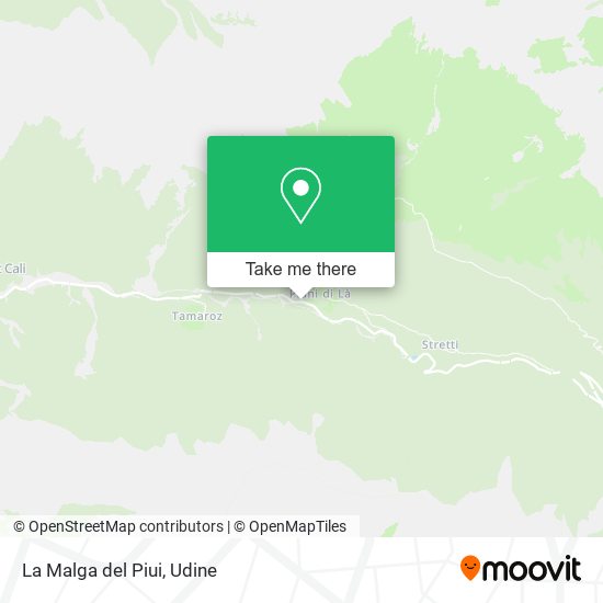 La Malga del Piui map