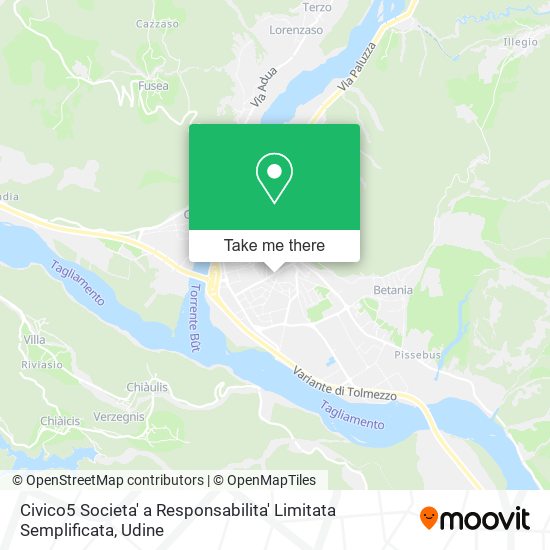 Civico5 Societa' a Responsabilita' Limitata Semplificata map