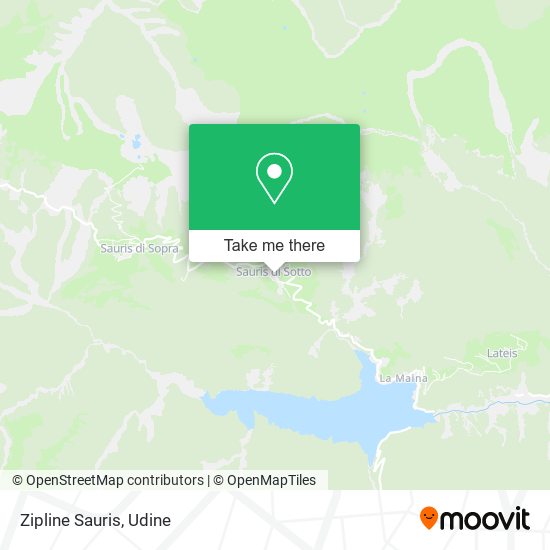 Zipline Sauris map