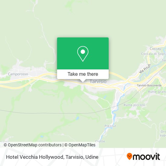 Hotel Vecchia Hollywood, Tarvisio map