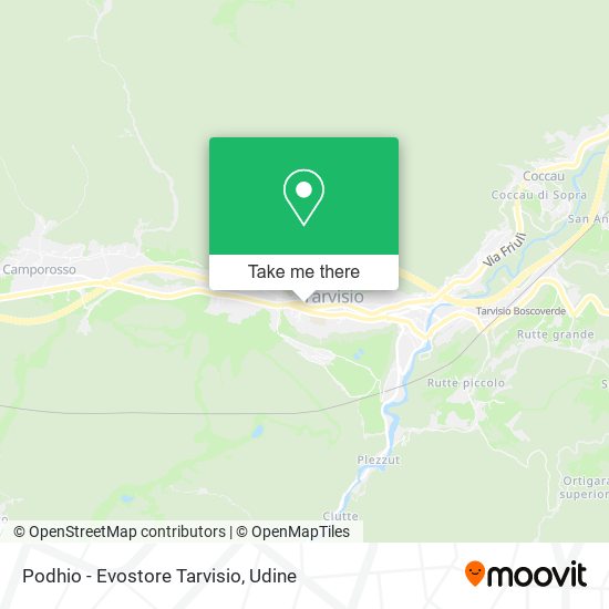 Podhio - Evostore Tarvisio map