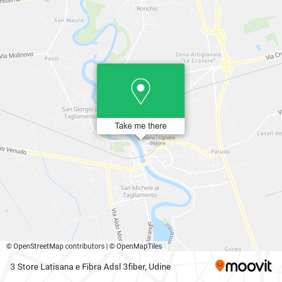 3 Store Latisana e Fibra Adsl 3fiber map