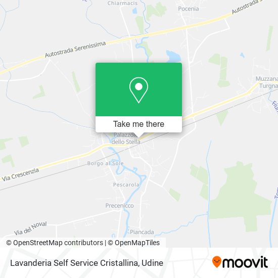 Lavanderia Self Service Cristallina map