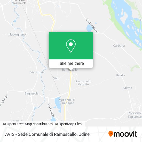AVIS - Sede Comunale di Ramuscello map