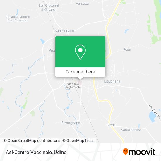 Asl-Centro Vaccinale map