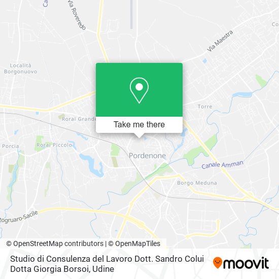 Studio di Consulenza del Lavoro Dott. Sandro Colui Dotta Giorgia Borsoi map