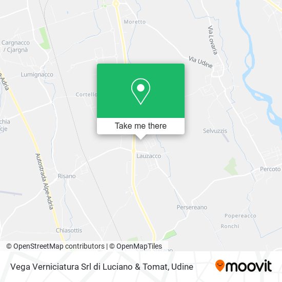 Vega Verniciatura Srl di Luciano & Tomat map