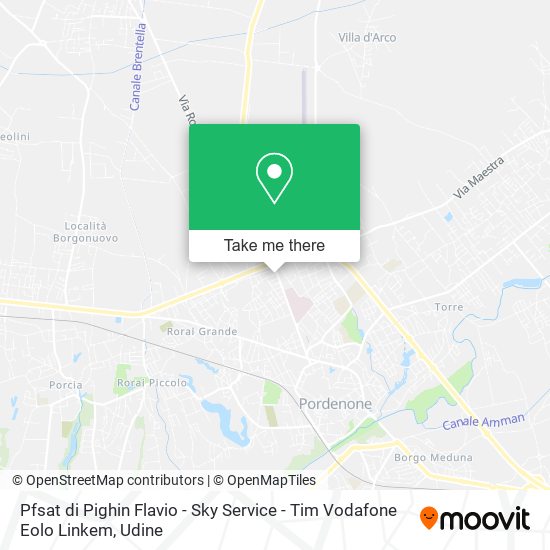 Pfsat di Pighin Flavio - Sky Service - Tim Vodafone Eolo Linkem map