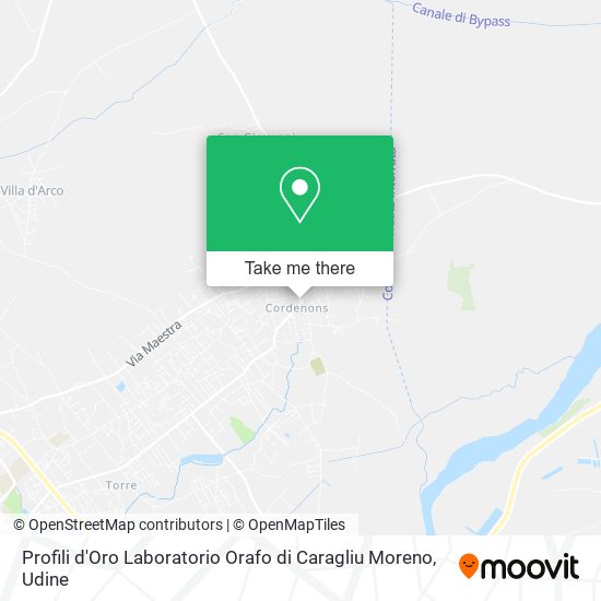 Profili d'Oro Laboratorio Orafo di Caragliu Moreno map