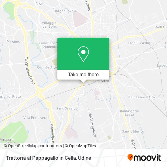 Trattoria al Pappagallo in Cella map