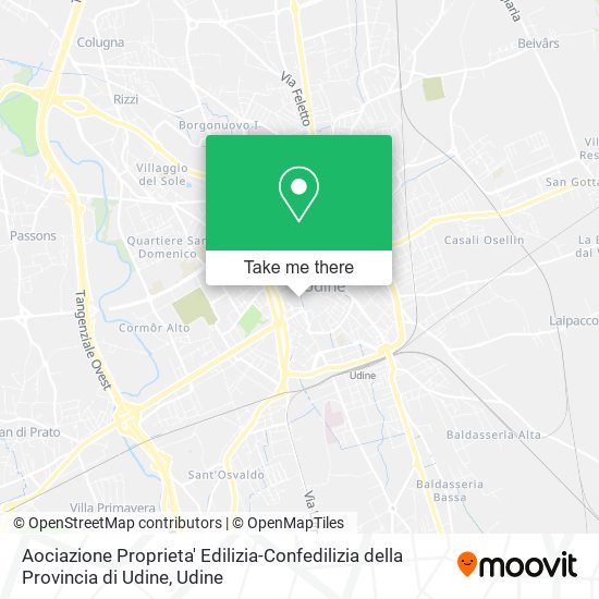 Aociazione Proprieta' Edilizia-Confedilizia della Provincia di Udine map