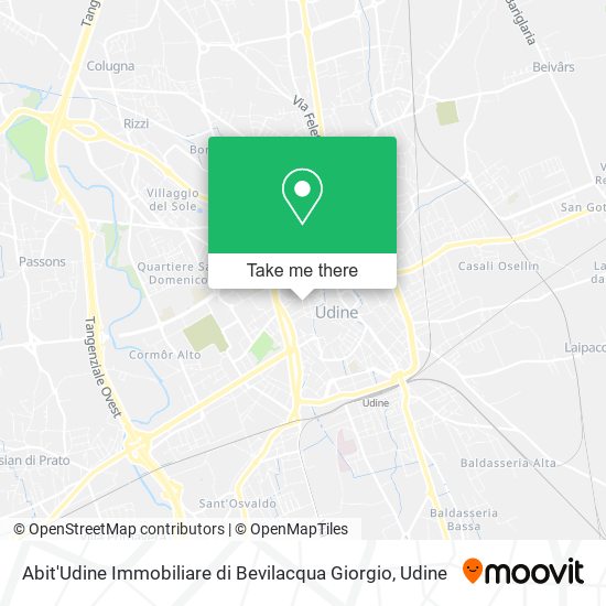 Abit'Udine Immobiliare di Bevilacqua Giorgio map