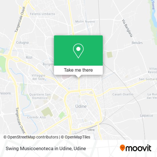 Swing Musicoenoteca in Udine map