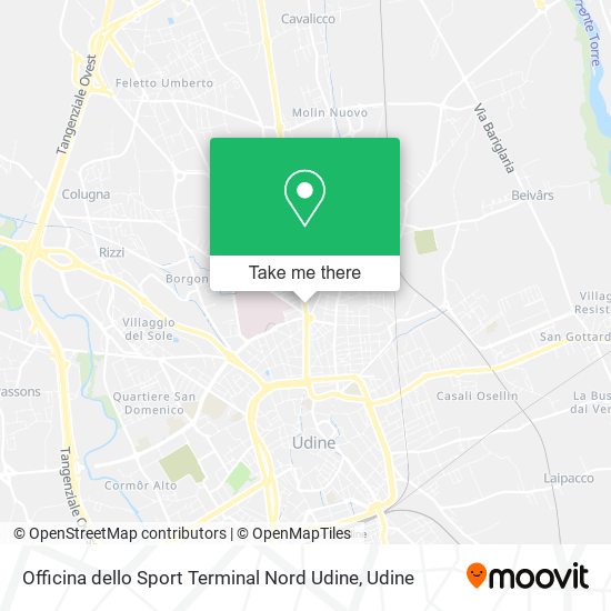 Officina dello Sport Terminal Nord Udine map