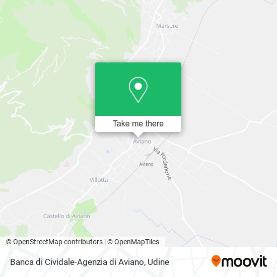 Banca di Cividale-Agenzia di Aviano map