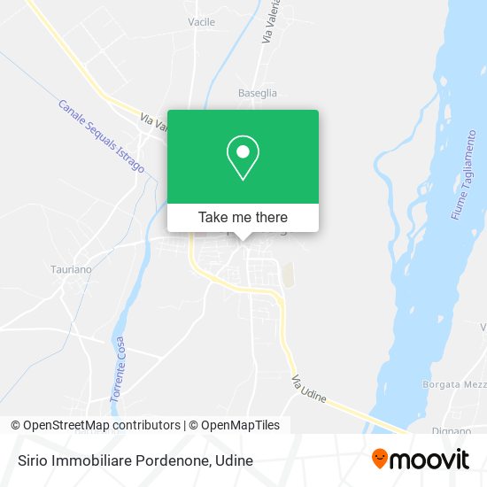 Sirio Immobiliare Pordenone map