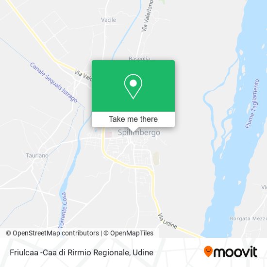 Friulcaa -Caa di Rirmio Regionale map