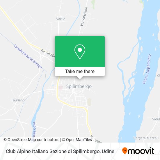 Club Alpino Italiano Sezione di Spilimbergo map