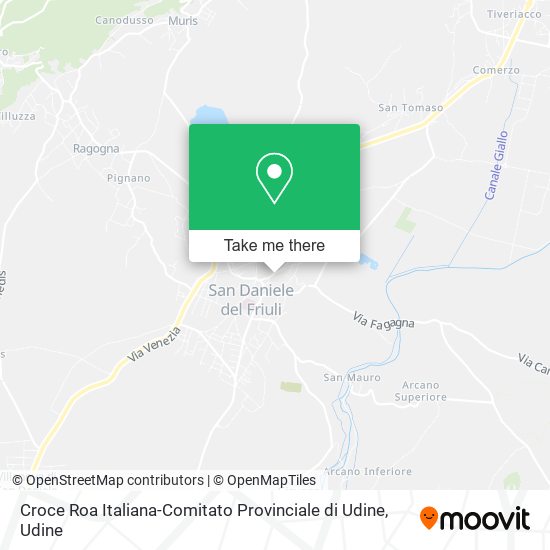 Croce Roa Italiana-Comitato Provinciale di Udine map