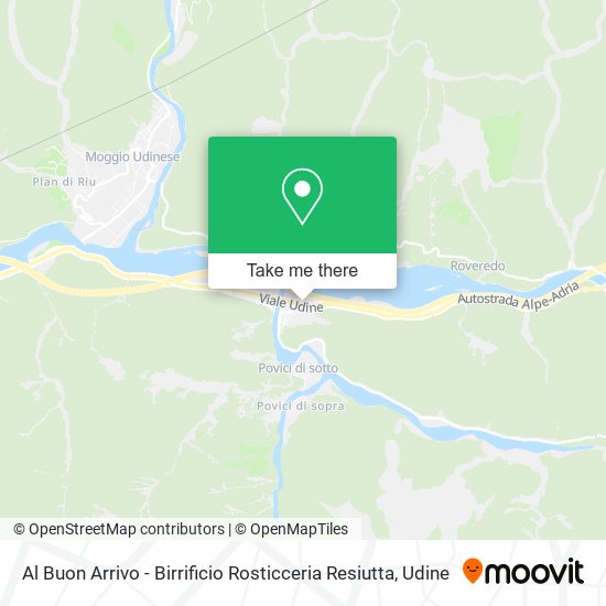 Al Buon Arrivo - Birrificio Rosticceria Resiutta map