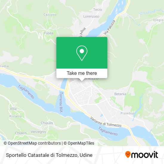 Sportello Catastale di Tolmezzo map