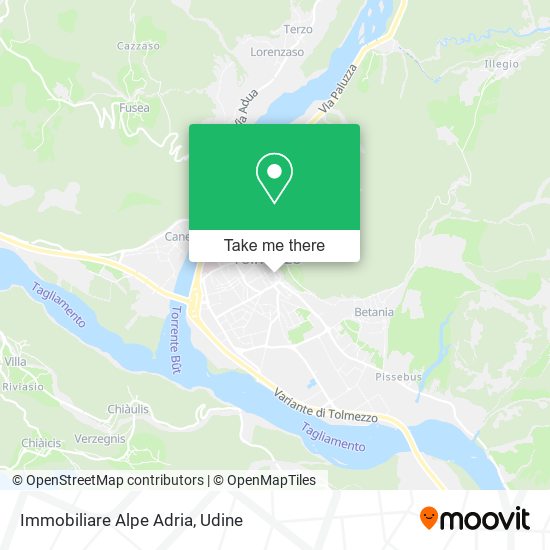 Immobiliare Alpe Adria map