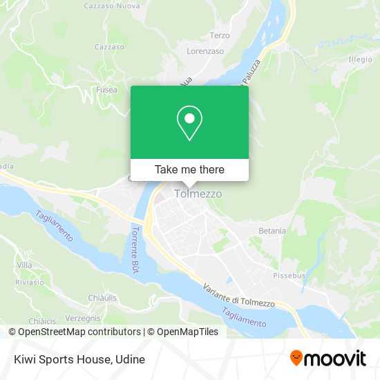 Kiwi Sports House map