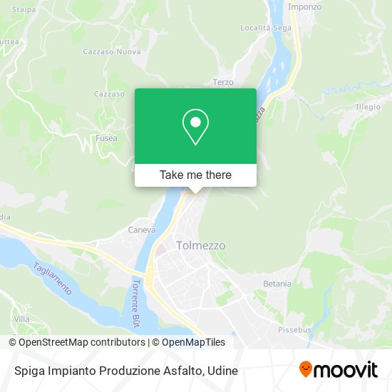 Spiga Impianto Produzione Asfalto map