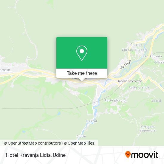 Hotel Kravanja Lidia map