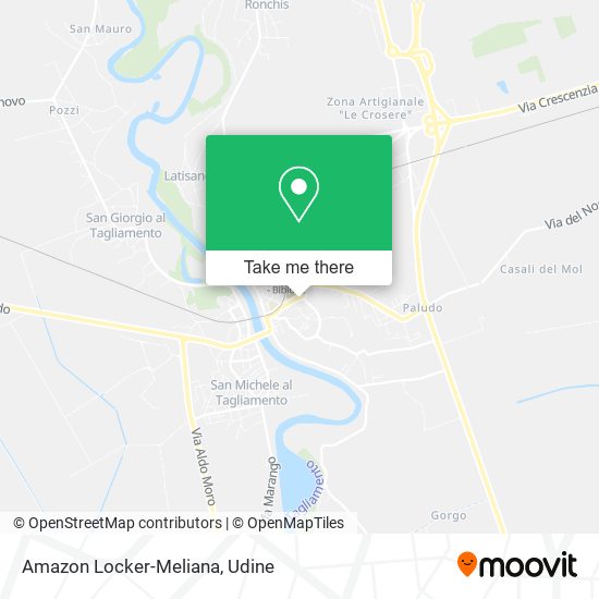 Amazon Locker-Meliana map