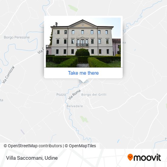 Villa Saccomani map