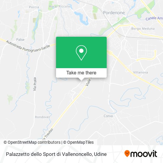 Palazzetto dello Sport di Vallenoncello map