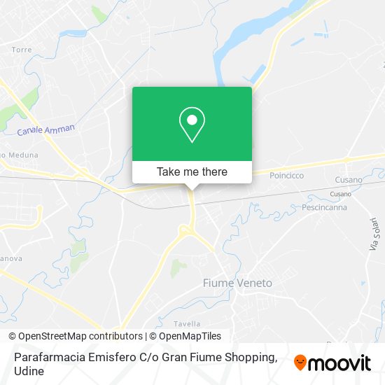 Parafarmacia Emisfero C / o Gran Fiume Shopping map