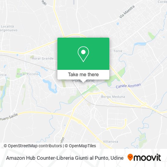 Amazon Hub Counter-Libreria Giunti al Punto map