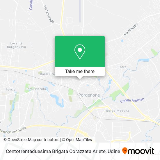 Centotrentaduesima Brigata Corazzata Ariete map