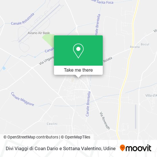 Divi Viaggi di Coan Dario e Sottana Valentino map