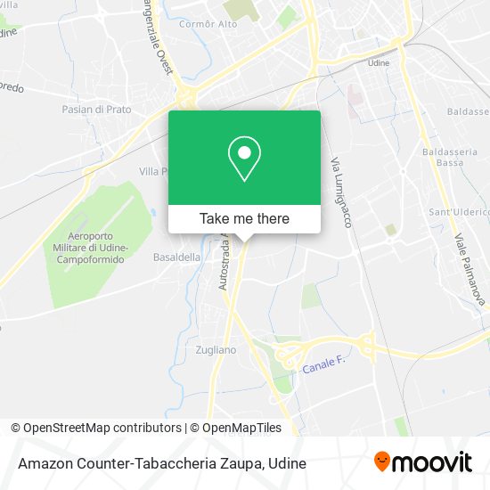Amazon Counter-Tabaccheria Zaupa map